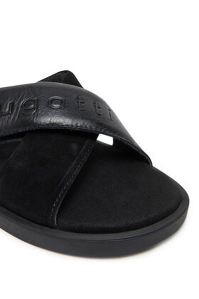 BUGATTI Men's Flip-flops black BUGATTI-321-ART80-1014 1010 BLACK / BLACK