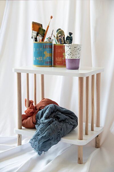 YPRWOOD TEKLİ KOMODİN- 30X40X43 DEMONTE - BEYAZ