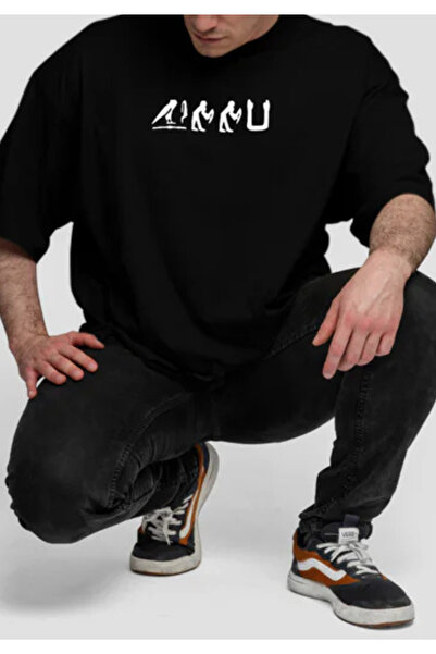 donamod Tricou oversize cu imprimeu EVOLUTION