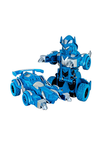 Brother Toys Çekip Bırakınca Otomatik Robota Dönüşen Robot Olan 360 Derece Dönebilen Oyuncak Akrobat Araba 11 Cm.