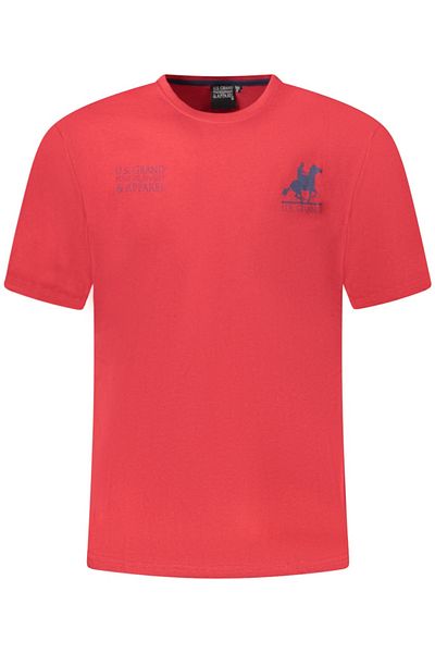 U.S. GRAND POLO EQUIPMENT & APPAREL U.s. Grand Polo Men's Cotton T-shirt With Logo At The Base Of The Neck