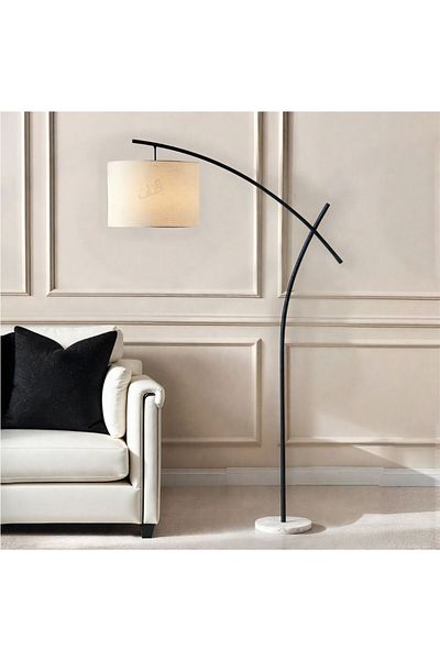 Ebticar Floor lamp with elegant design, black color