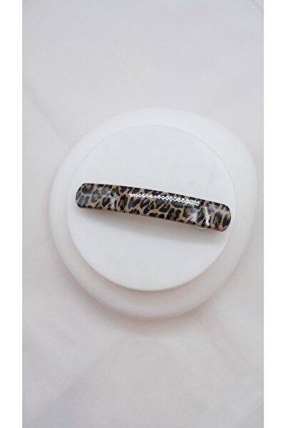 Jerie Leopard Pattern Acrylic Automatic Buckle