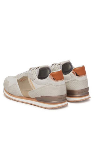 Pepe Jeans Teniși de damă albi PEPE JEANS-PLS40044 811WHITEWASH WHITE
