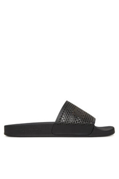 Karl Lagerfeld Flip-flops de damă negri KARL LAGERFELD-KL80915 000 BLACK LTHR