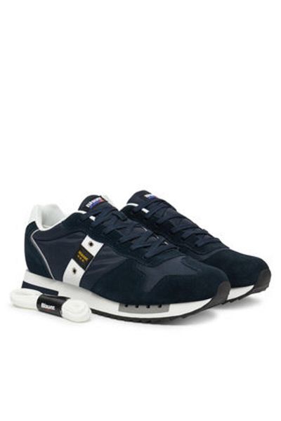 BLAUER Teniși albaștri pentru bărbați BLAUER-S5QUEENS01/MES NVY/WHI NAVY/WHITE