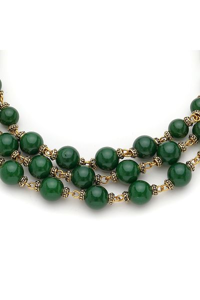 Mon Reve Royal Grove Jade Natural Stone Necklace
