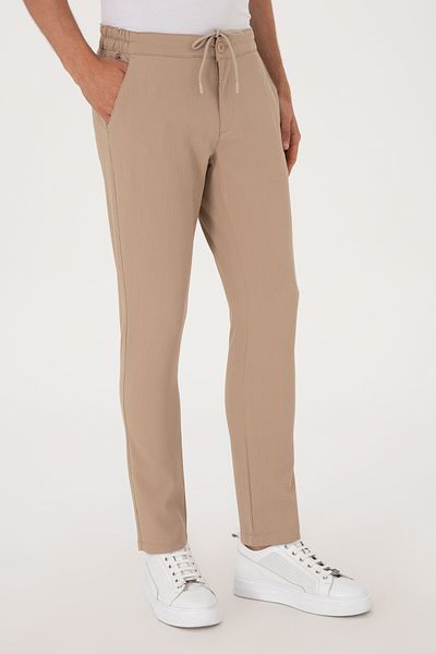 U.S. Polo Assn. Men's Beige Canvas Trousers 50300436-Vr011