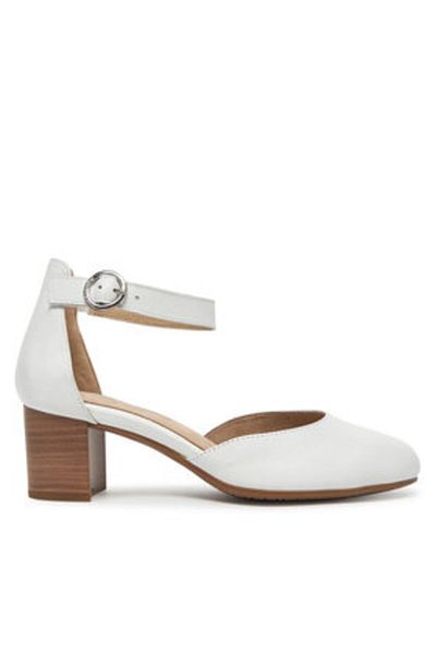 Tamaris Women's Pumps white TAMARIS COMFORT-8-84402-42 108 WHITE NAPPA