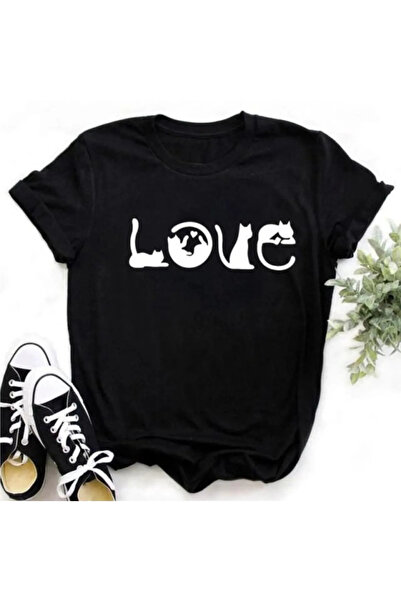 donamod Tricou pentru femei cu model de pisică