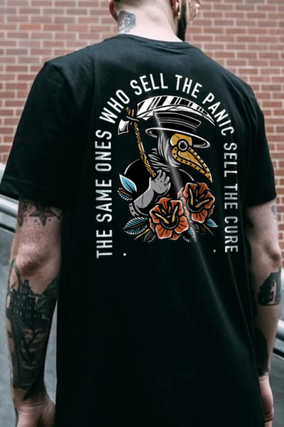 donamod Aceiași care vând The Panic vând tricoul oversize cu imprimeu The Cure