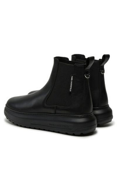 Karl Lagerfeld Men's Chelsea boots black KARL LAGERFELD-KL57540 00X BLACK LTHR / MONO