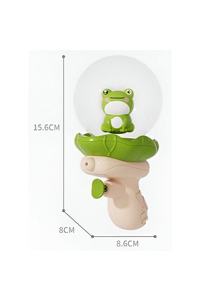 Flippy Water Blaster For Kids, Multifunctional, 250ml, Frog Model, 15.6x8x8.6 Cm, Abs, Green