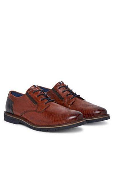 BUGATTI Men's Shoes brown BUGATTI-311-ARZ02-4100 6300 COGNAC