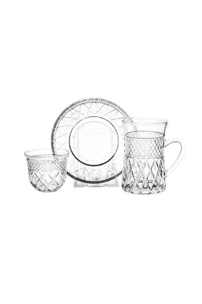 Dania Danya 18-Piece Glass Tea Set