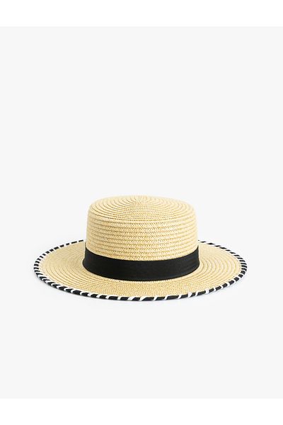 Koton Straw Hat with Band Detail
