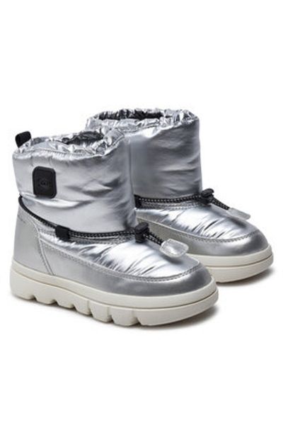 Geox Ghete de zăpadă argintii pentru fete GEOX-J46HWE-0LVNF C0474 M
