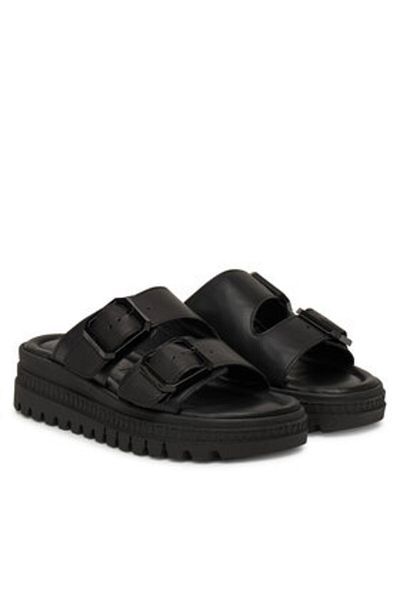 Tamaris Women's Flip-flops black TAMARIS-1-27202-44 003 BLACK LEATHER