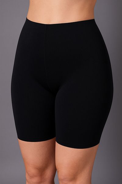 REYNEV Recovery High Waist Black Color Corset Shorts