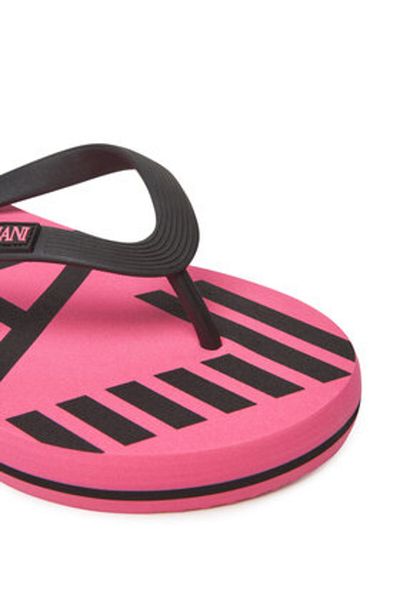 EA7 Emporio Armani Women's Flip-Flops black EA7 EMPORIO ARMANI-XCQ004 XK196 U505 HOT PINK+BLACK