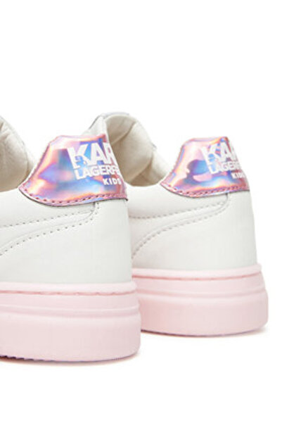 Karl Lagerfeld Adidași albi pentru fete KARL LAGERFELD-Z30377 10P ALBI M