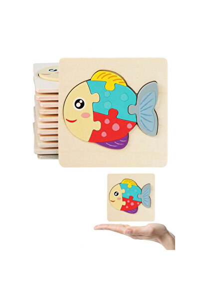 OEM 3D wooden puzzle, fish model