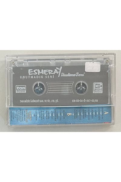 Plakevi İzmir Esmeray Don't Forget Me Cassette (شريط مطبوع للإصدار الأصلي)