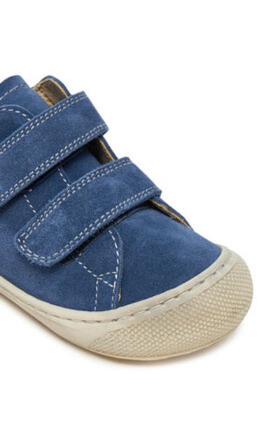 Naturino Teniși albaștri pentru băieți NATURINO-2012904 18 COCOON VL SUEDE BONE AZURE M