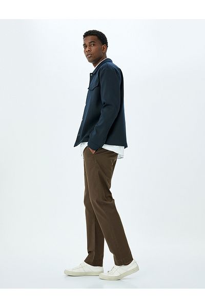 Koton Cotton Gabardine Pocket Detailed Chino Trousers