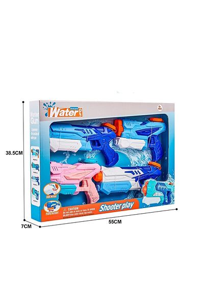 Flippy Set of 4 Water Blasters for Kids, Flippy, 6 years+, Blue+Pink, 300 ML