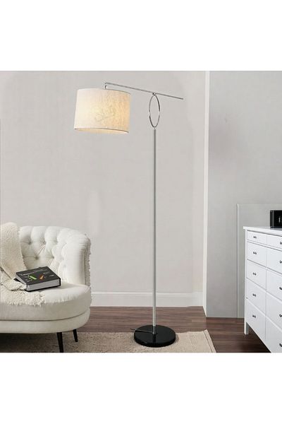 Ebticar Classic design floor lamp, silver colour