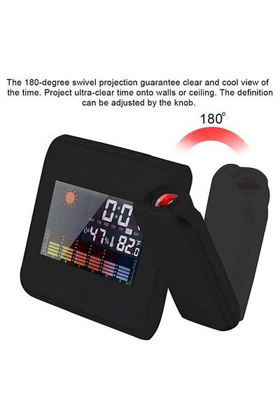 COOYA LCD Digital Alarm Clock Black,Suitable for students, work