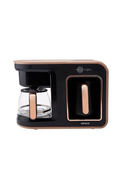 Karaca Hatir Plus 2in 1 Turkish and Filter Coffee Machine Rosie Brown