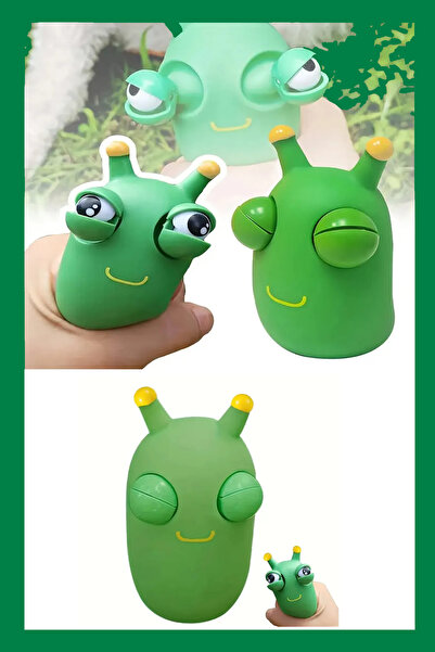 Hyd Throwing Eyes Funny Eyeball Burst Squeeze Succhi Worm Decompression Toy Green Eye