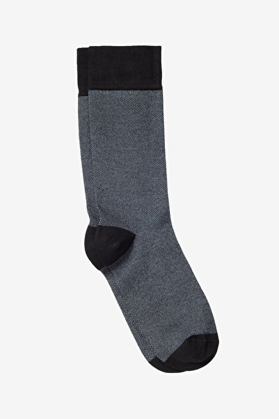 ALTINYILDIZ CLASSICS Men's Grey-Black Patterned Bamboo Socks