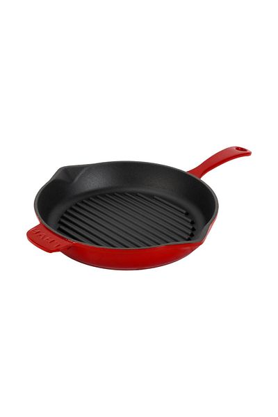 Lava Cast Round Grill Pan Cast Iron Solid Handle Diameter (Ø)28cm.