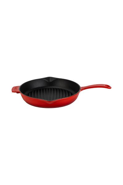 Lava Cast Round Grill Pan Cast Iron Solid Handle Diameter (Ø)28cm.