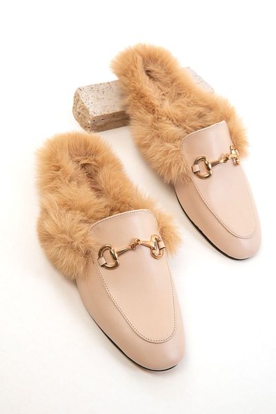 SOHO Beige Women's Slippers 19899