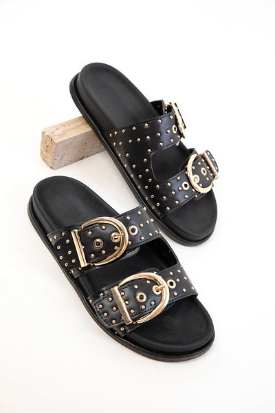 SOHO Black Women's Slippers 20702