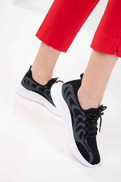 SOHO Black-Smoked Women's Sneaker 20718