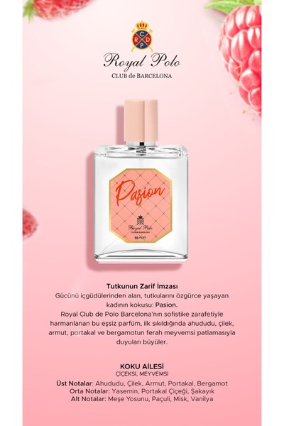 Royal Club De Polo Barcelona Pasion 50 Ml Edp Çiçeksi/Meyvemsi Kadın Parfüm  Rpcn000702