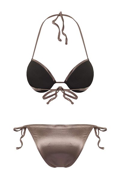 Trendyol Collection Nerz Balconette Low Waist Regular Bikini Set TBESS25BT00180