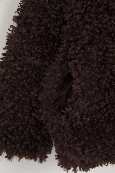 Trendyol Collection Brown Oversize Fur Coat Twoaw26Mo00057