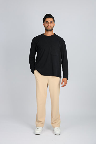 JAKOTTO Lycra Relaxed Cut Elastic Waist Baggy Trousers
