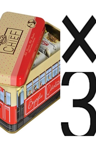 Bolçi Tramvay Teneke Kutu Fındıklı 225 Gr X 3 Adet