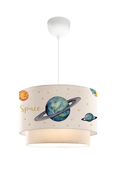 HOMİNG Homing Space Uzay Gökyüzü Gezegen Temalı Çocuk Odası Sarkıt Avizesi 241289