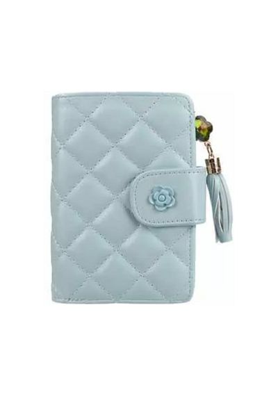Generic Women's wallet with multiple compartments - blue