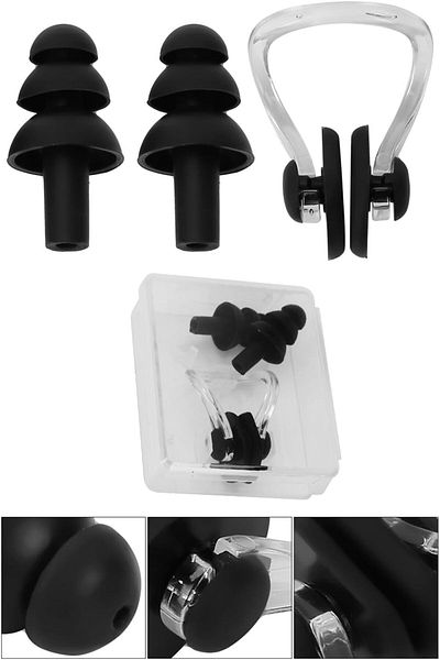GÜVEN Earplugs and Nose Clip Pool and Sea Swimming Set