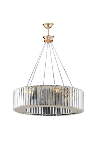 İstanbul Avize Elmas 60cm Gold Lüx Kristal Taşlı Avize