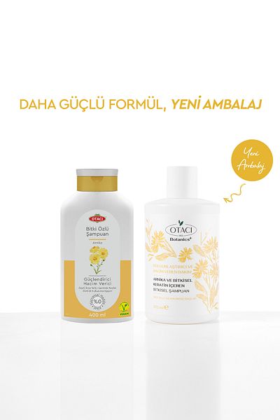 Otacı Botanics + Plumping & Volumizing Care - Herbal Shampoo Containing Arnica and Herbal Keratin